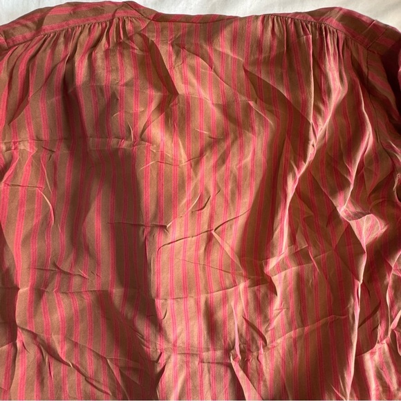 100%Silk Chantal Scall Tie-Neck Blouse -Made in Hong Kong-size 8 - Picture 6 of 9